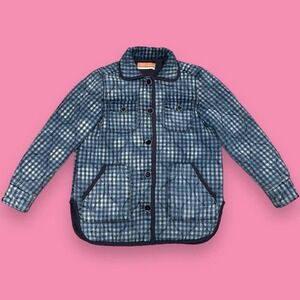 Anthropologie Pilcro Letterpress Mallory Gingham Quilted Shirt Jacket Size XS